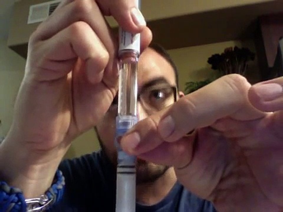 How to fill minimed reservoir (3ml) with insulin pen.