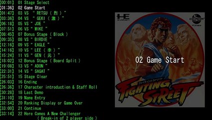 TurboGrafx-CD Fighting Street Sound Track