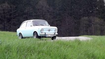 Fiat 850 mit Abarth Auspuff with Abarth Exhaust Sound and Drive
