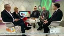 Kollarik Tamás, Köbli Norbert, és Medveczky Balázs az M1 Ma reggel című műsorában