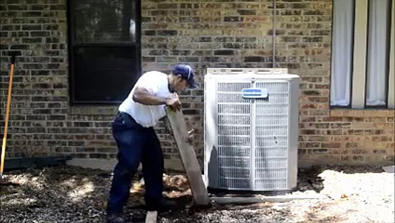 Leveling An Air Conditioner Condenser | Texas Air Doctors