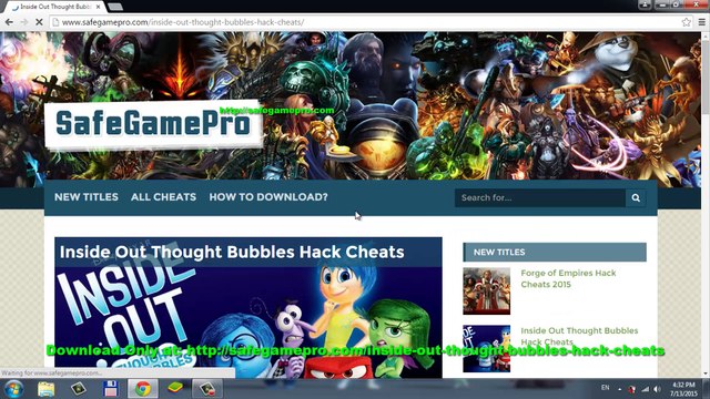 Inside Out Thought Bubbles Hack,Cheats OR Triche For Unlimited Gems,Lives and Extra Memories