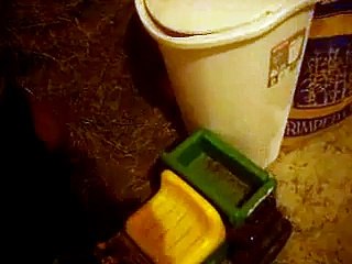 Jingles my bunny rabbit finds the hay pile!