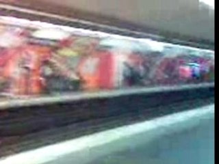 Supporters du psg dans le métro