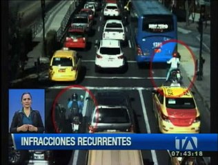 Cámaras de la AMT registran la imprudencia de los conductores