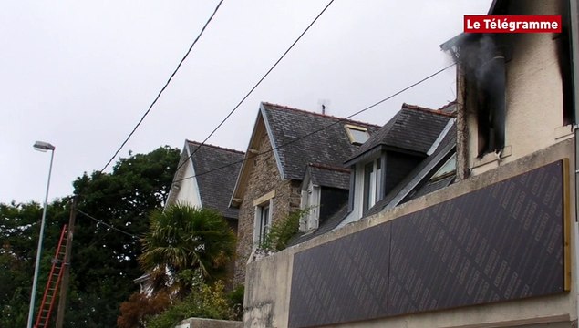 Quimper. Une lampe à souder déclenche un incendie