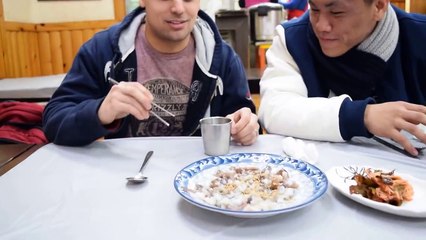 Eating Sannakji (Live Octopus) in Jagalchi Fish Market, South Korea