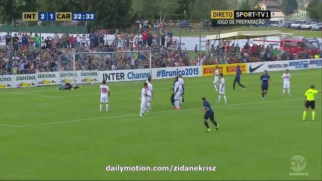 3-1 Hernanes Fantastic Free-Kick Goal | Inter Milan v. Carpi FC - Friendly 15.07.2015