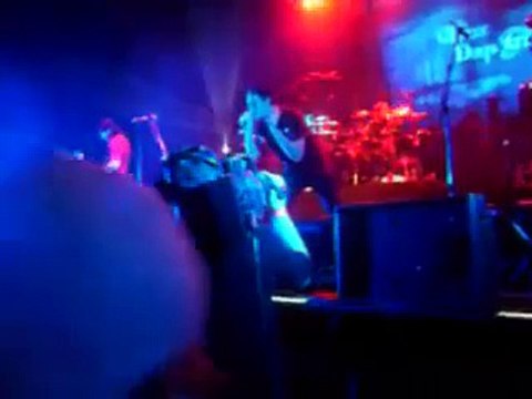 Ben Burnley performing with Three Days Grace in Atlanta