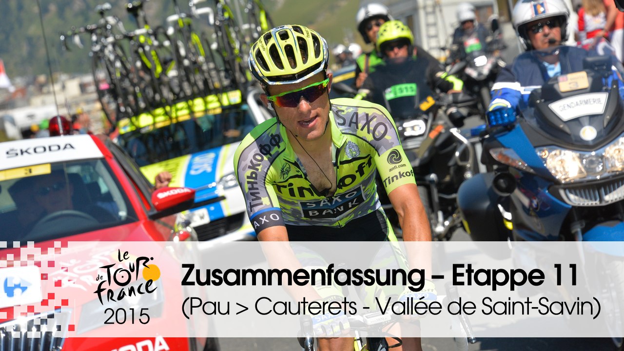 Zusammenfassung - Etappe 11 (Pau > Cauterets - Vallée de Saint-Savin) - Tour de France 2015