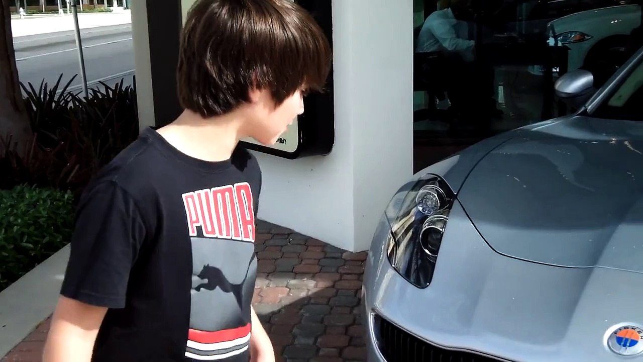 2012 Fisker Karma - 3 Top Gear Review by 11 year old Josh Asarnow - Jay Leno