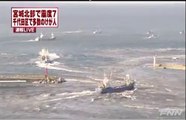 Nave contro banchina - Terremoto e tsunami Giappone