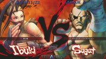 USF4 - EX Pugera (Ibuki) vs Bonchan (Sagat) - TL4A Round7 Battle4