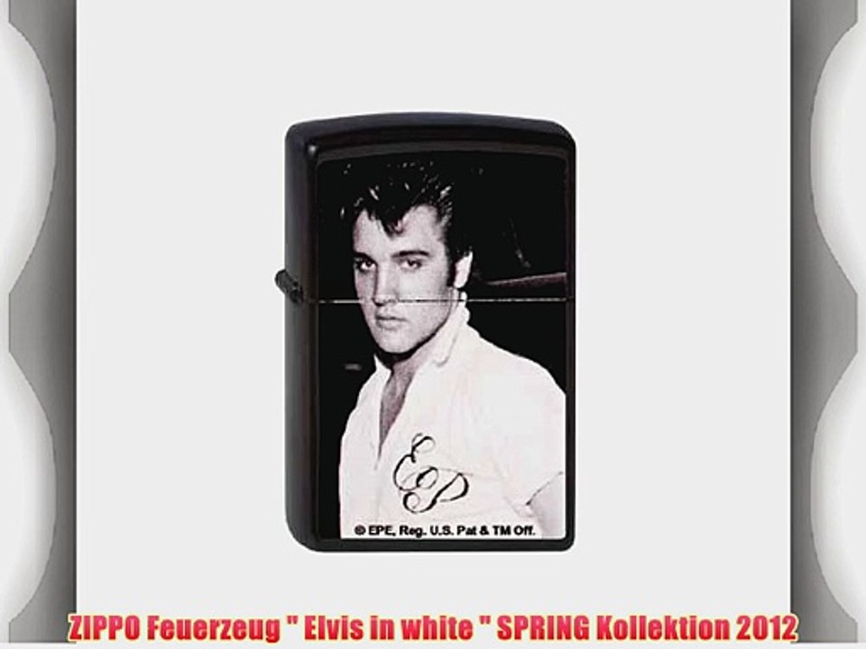 ZIPPO Feuerzeug  Elvis in white  SPRING Kollektion 2012