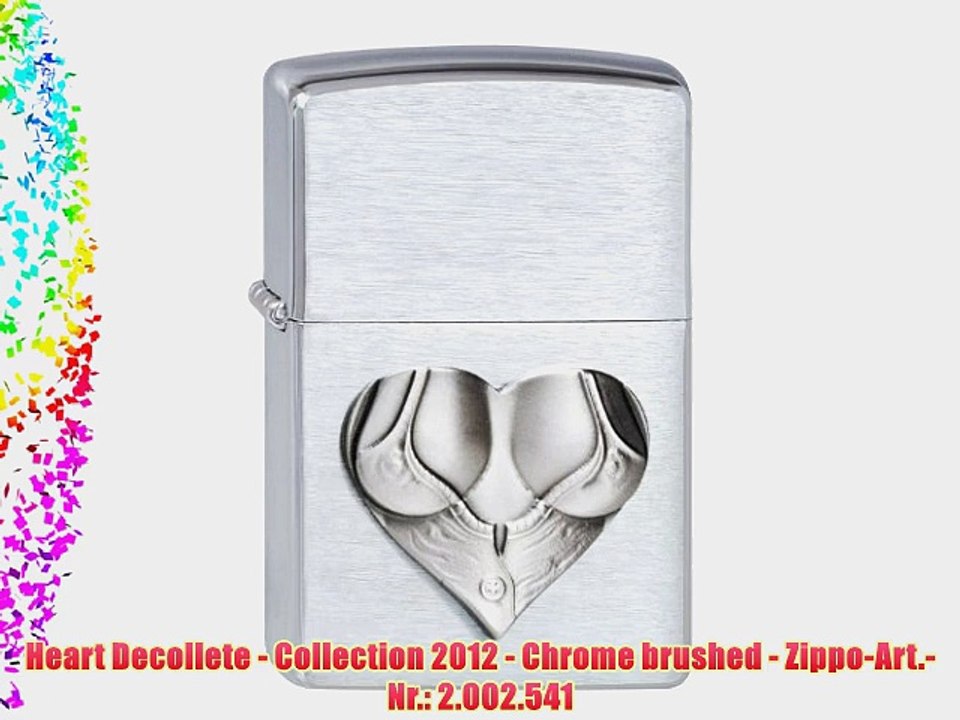 Heart Decollete - Collection 2012 - Chrome brushed - Zippo-Art.-Nr.: 2.002.541
