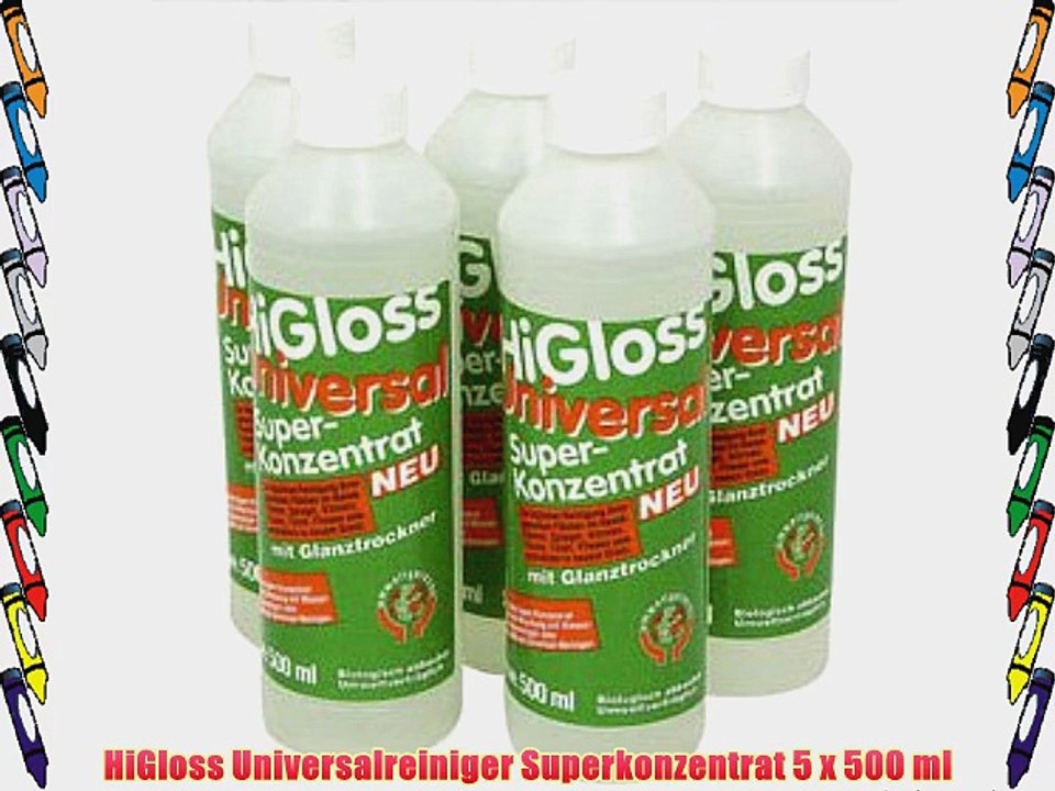 HiGloss Universalreiniger Superkonzentrat 5 x 500 ml