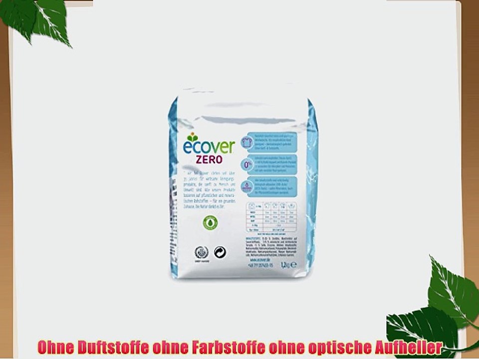 Ecover Zero Waschpulver Sensitive Universal 4er Pack (4 x 16 WL)