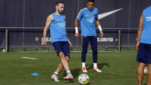 Seven more players back at training