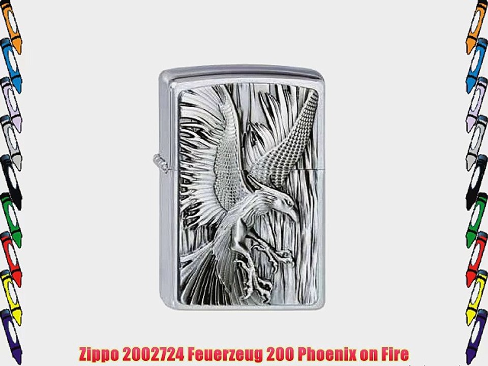 Zippo 2002724 Feuerzeug 200 Phoenix on Fire