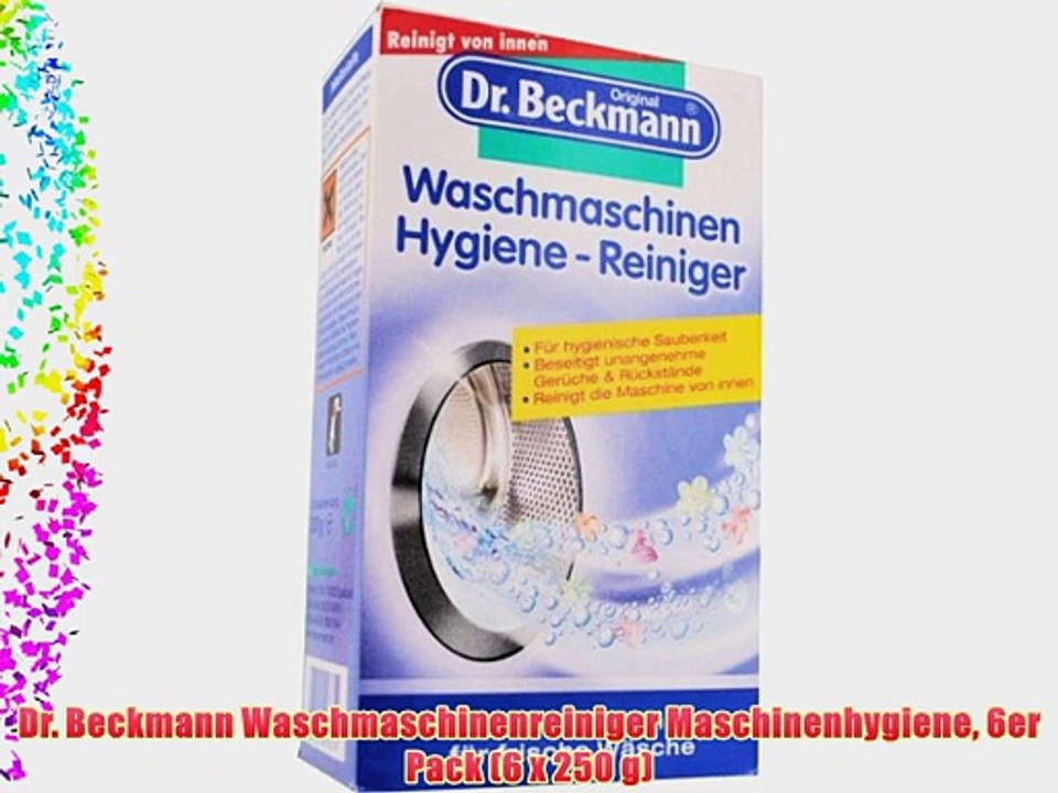 Dr. Beckmann Waschmaschinenreiniger Maschinenhygiene 6er Pack (6 x 250 g)