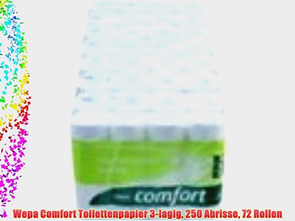 Wepa Comfort Toilettenpapier 3-lagig 250 Abrisse 72 Rollen