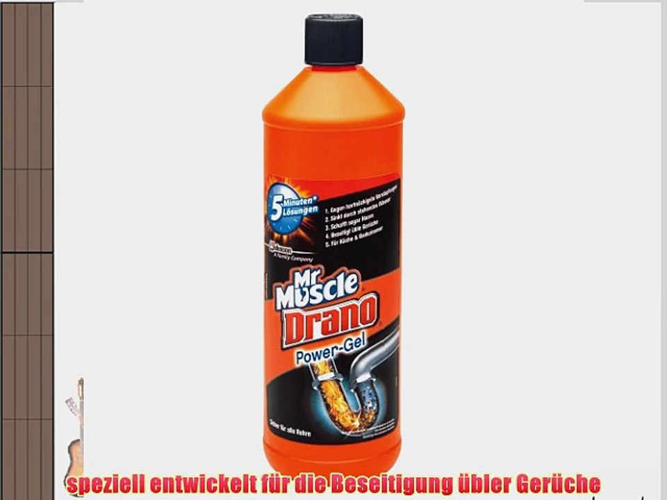 Drano Power Gel 6 Flaschen x 1 Liter