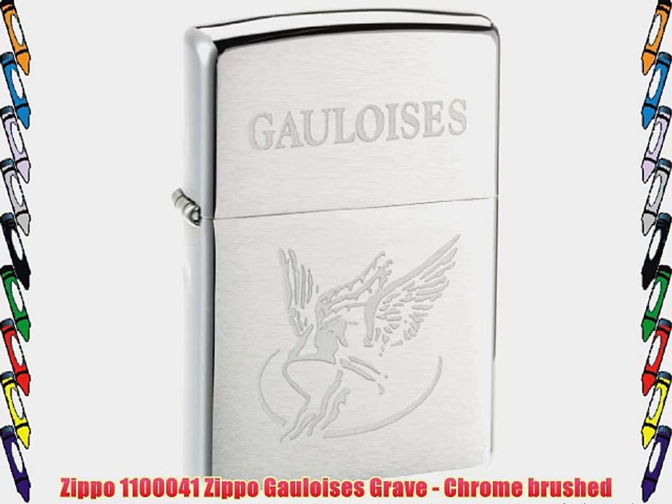 Zippo 1100041 Zippo Gauloises Grave - Chrome brushed