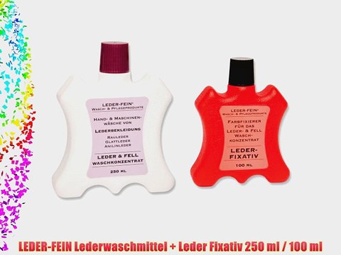 LEDER-FEIN Lederwaschmittel Leder Fixativ 250 ml / 100 ml