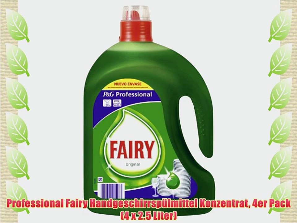 Professional Fairy Handgeschirrsp?lmittel Konzentrat 4er Pack (4 x 2.5 Liter)