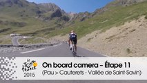 Caméra embarquée / On board camera - Étape 11 (Pau / Cauterets - Vallée de Saint-Savin) - Tour de France 2015