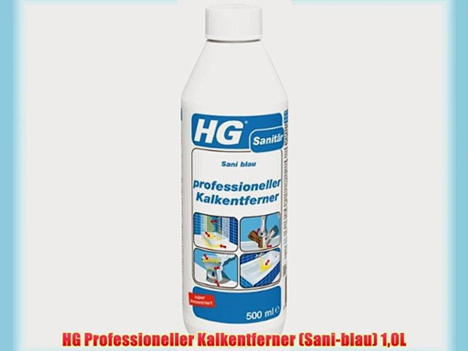 HG Professioneller Kalkentferner (Sani-blau) 10L