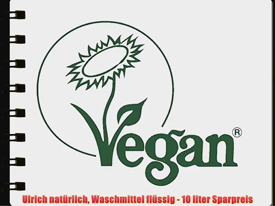 Ulrich nat?rlich Waschmittel fl?ssig - 10 liter Sparpreis