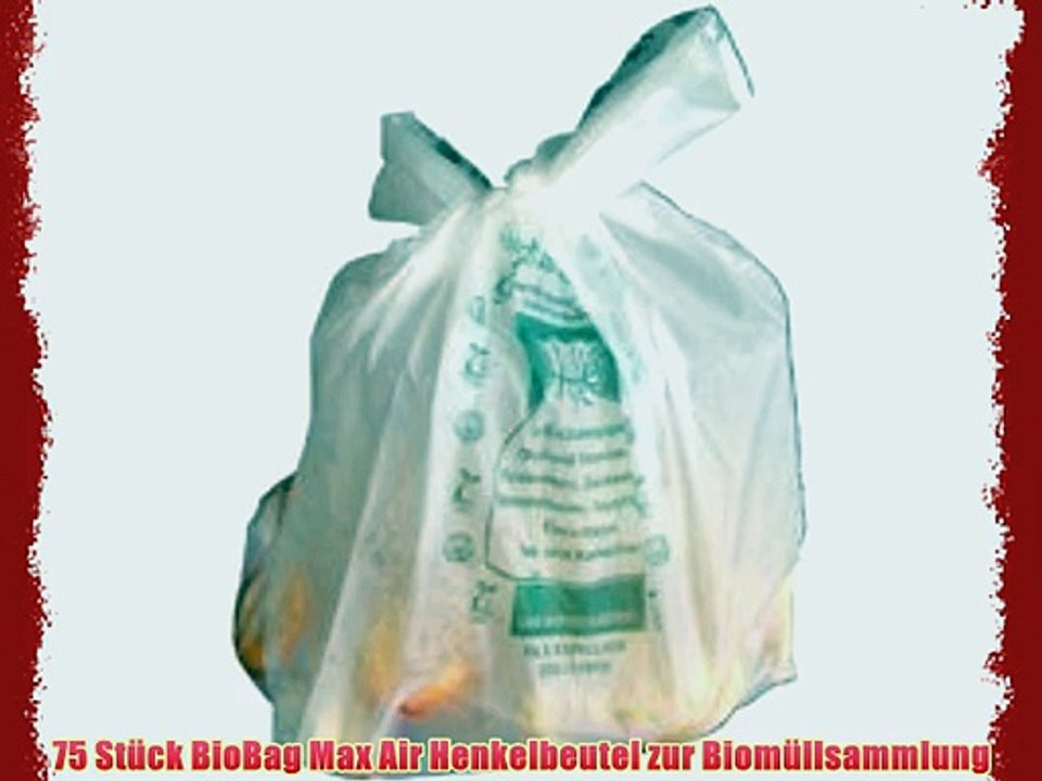 75 St?ck BioBag Max Air Henkelbeutel zur Biom?llsammlung