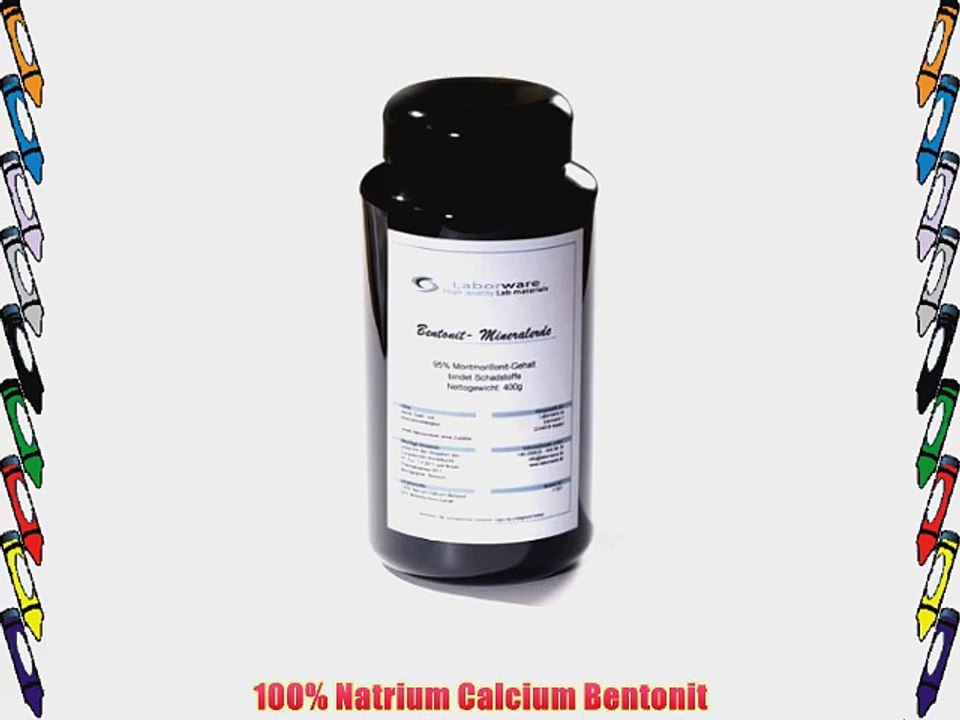 Bentonit Mineralerde 400g Pulver | Montmorillonit-Gehalt 95%