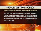 Bayron Pacheco,Infracciones de tránsito y Código Integral Penal