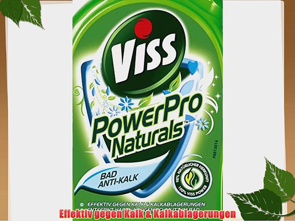 Viss PowerPro Naturals Bad Anti-Kalk Spr?hflasche 6er-Pack (6 x 750 ml)