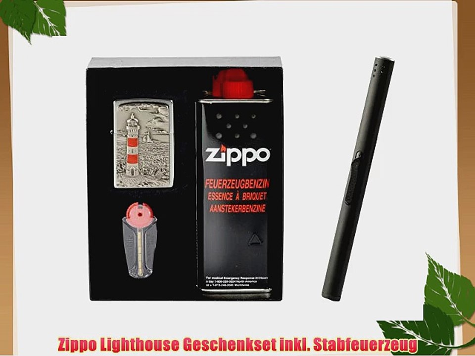 Zippo Lighthouse Geschenkset inkl. Stabfeuerzeug
