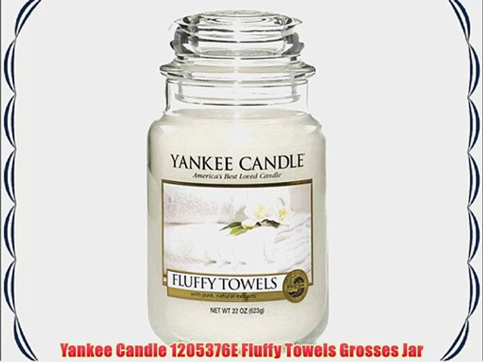 Yankee Candle 1205376E Fluffy Towels Grosses Jar