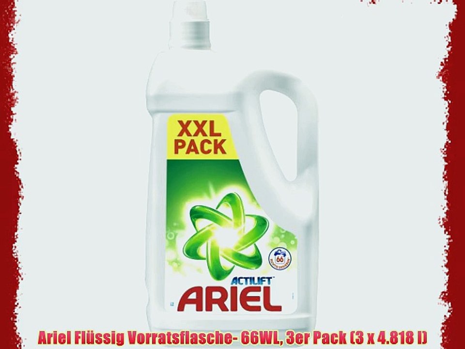 Ariel Fl?ssig Vorratsflasche- 66WL 3er Pack (3 x 4.818 l)
