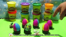 unbox-8-plastic-surprise-eggs-asterix-minnie-disney-play-doh-abrindo-8-kinder-ovo-surpresa-v1.1-tk-russo-falado
