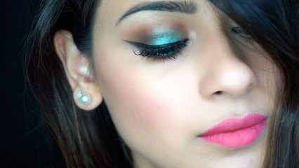 Eid Makeup GRWM | Teal & Brown Smokey Eye