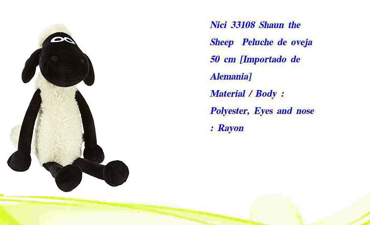 Nici 33108 Shaun the Sheep  Peluche de oveja 50 cm