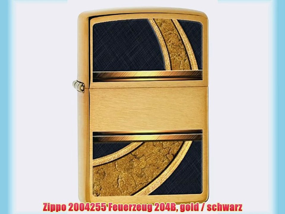Zippo 2004255 Feuerzeug 204B gold / schwarz