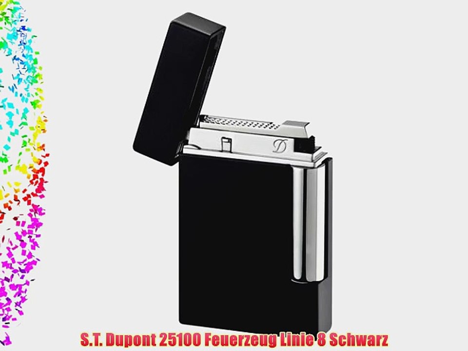 S.T. Dupont 25100 Feuerzeug Linie 8 Schwarz