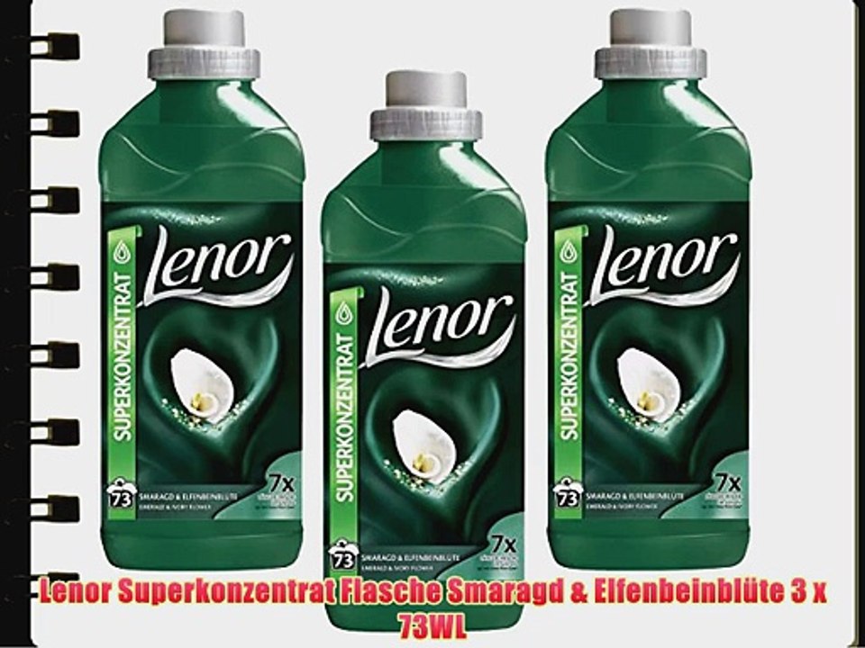 Lenor Superkonzentrat Flasche Smaragd