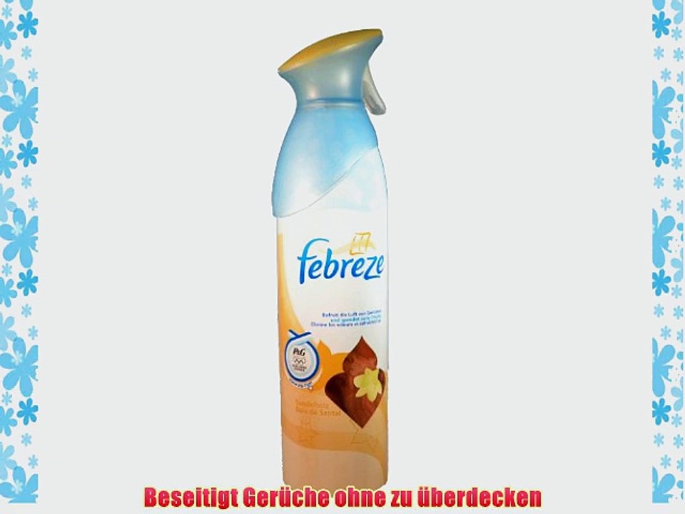 6 x Febreze Raumerfrischer Spray Sandelholz je 300ml f?r angenehme Frische