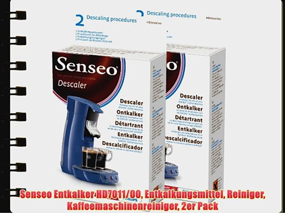 Senseo Entkalker HD7011/00 Entkalkungsmittel Reiniger Kaffeemaschinenreiniger 2er Pack