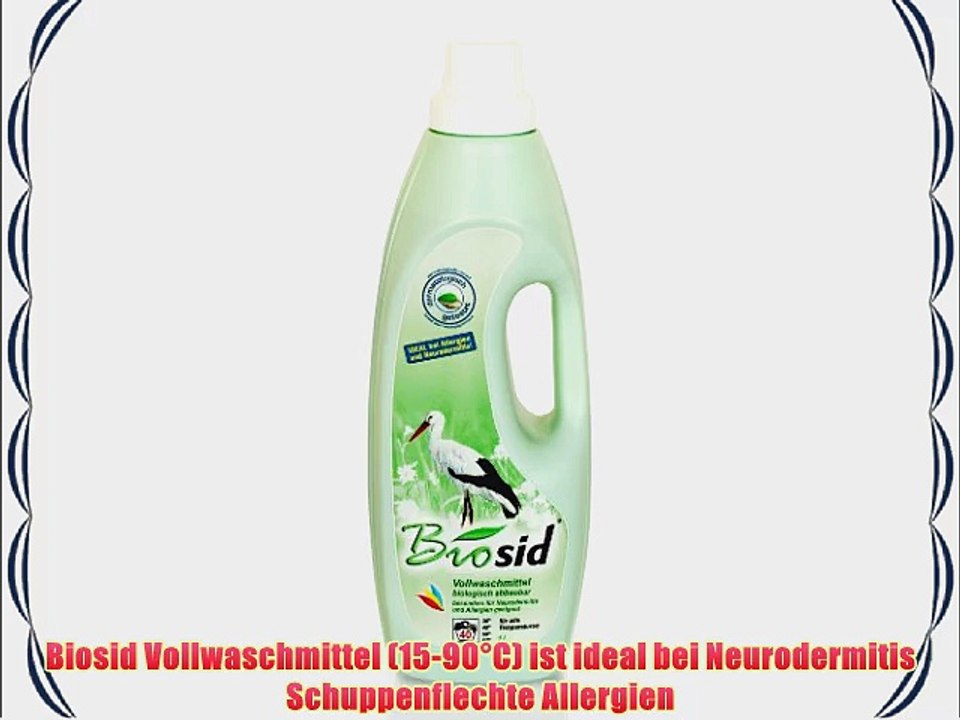 Biosid 1 Liter bis zu 80 Waschladungen von 25 kg ideal bei empfindlicher Haut Neurodermitis