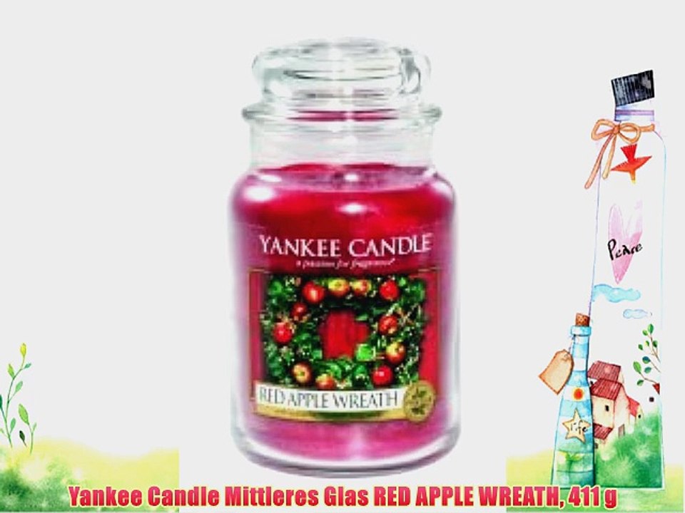 Yankee Candle Mittleres Glas RED APPLE WREATH 411 g