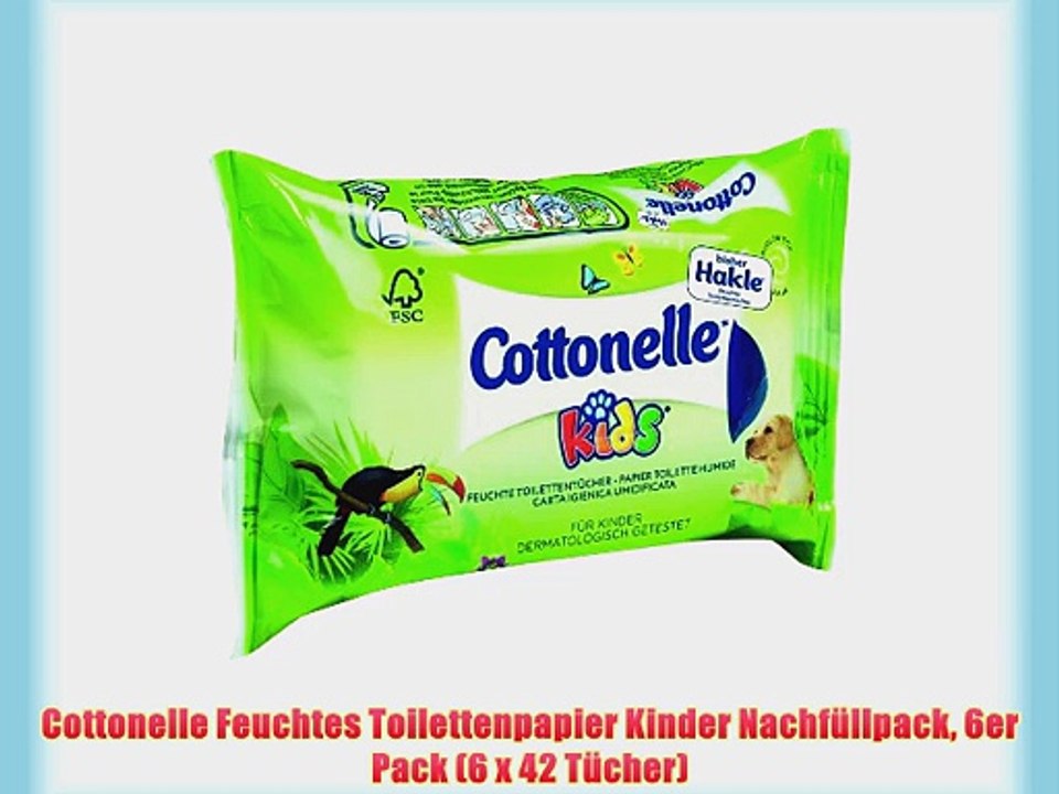 Cottonelle Feuchtes Toilettenpapier Kinder Nachf?llpack 6er Pack (6 x 42 T?cher)
